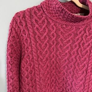 Aran Crafts knit sweater: Size L 100% wool